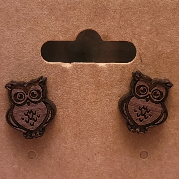 Owl Earrings - Picture 2 of 2